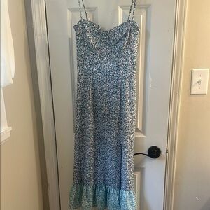 French Connection Blue Floral Midi Dress